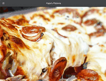 Tablet Screenshot of papaspizzeriaamherstview.com